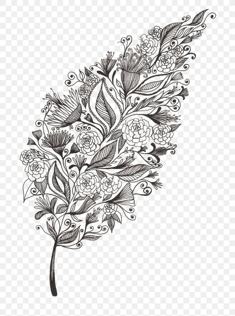 Drawing Art Leaf Doodle Sketch, PNG, 736x1104px, Drawing, Art, Art Museum, Artwork, Black And White Download Free