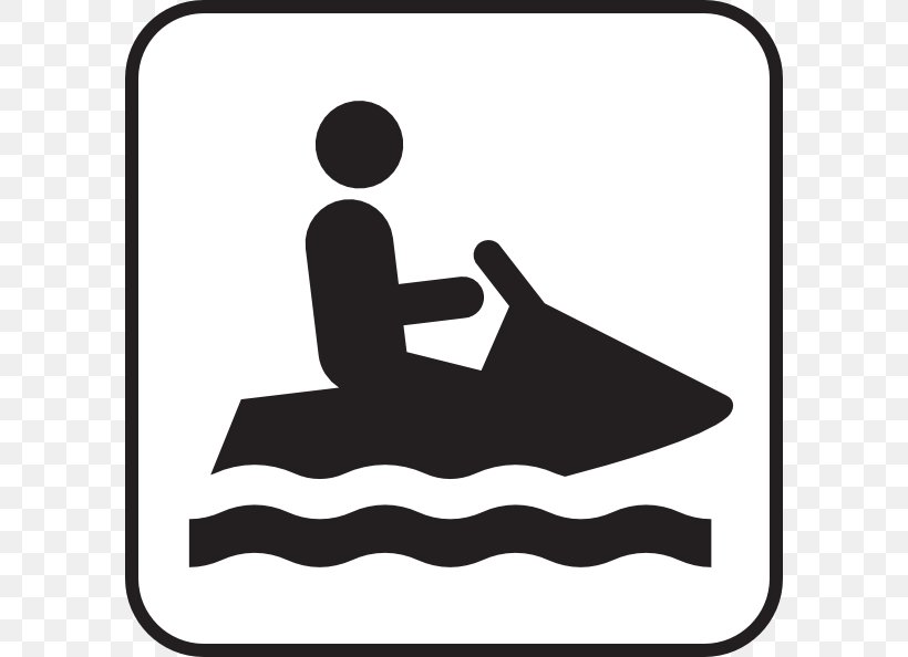 Sport Water Skiing Personal Water Craft Clip Art, PNG, 594x594px, Sport, Area, Black, Black And White, Finger Download Free