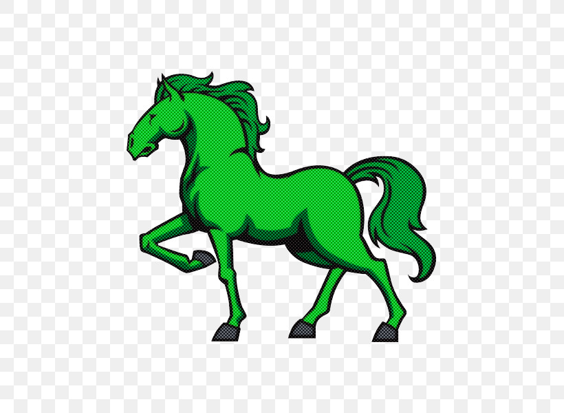 Green Horse Animal Figure Mane Mare, PNG, 600x600px, Green, Animal Figure, Grass, Horse, Line Art Download Free