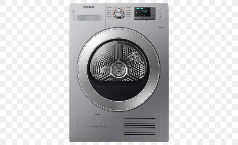Clothes Dryer Samsung Galaxy S8 Washing Machines Condenser, PNG, 500x500px, Clothes Dryer, Cleaning, Combo Washer Dryer, Condenser, Drum Drying Download Free