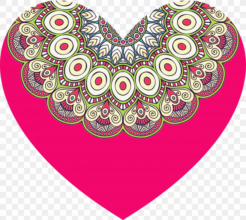 Islamic Art, PNG, 3000x2687px, Watercolor, Circle, Heart, Islamic Art, Mandala Download Free