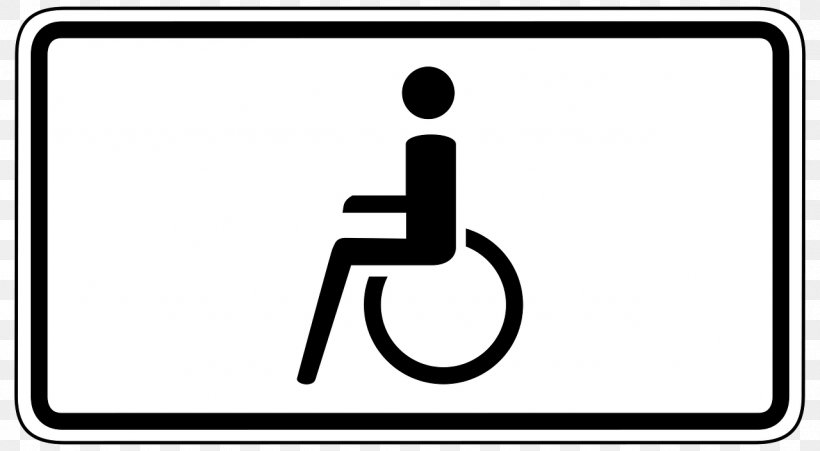 Onderbord Disability Signage Wheelchair Clip Art, PNG, 1280x705px, Onderbord, Area, Black And White, Brand, Car Park Download Free