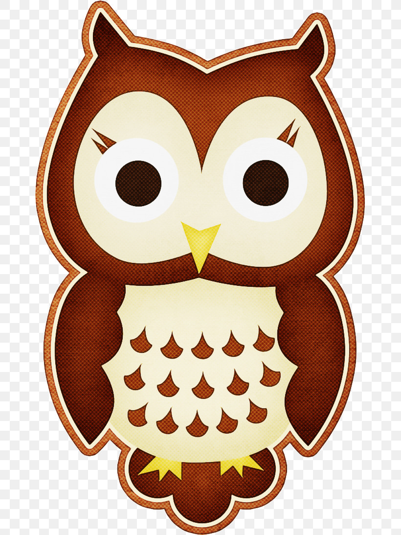 Owl Cartoon Bird Of Prey Brown Bird, PNG, 675x1093px, Owl, Bird, Bird Of Prey, Brown, Cartoon Download Free