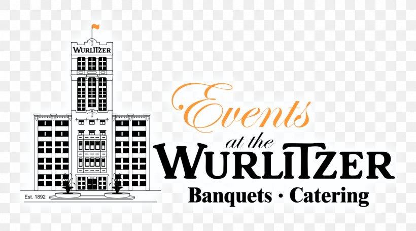 North Tonawanda Wurlitzer Wedding Logo Creekside Banquet Facility, PNG, 1350x750px, Wurlitzer, Brand, Building, Deep Fryers, Logo Download Free