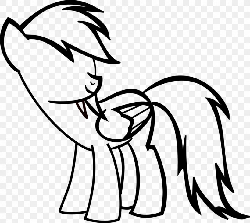 Pony Rainbow Dash Black And White Drawing Clip Art, PNG, 900x805px, Pony, Art, Artwork, Black, Black And White Download Free