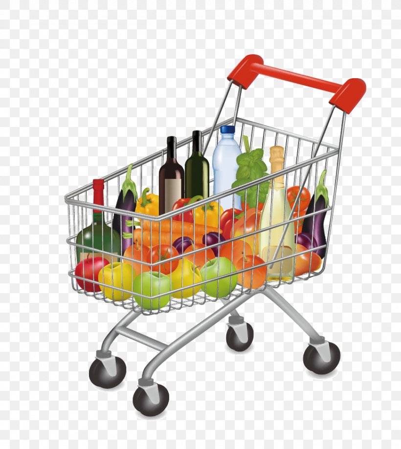 Full Grocery Cart Png