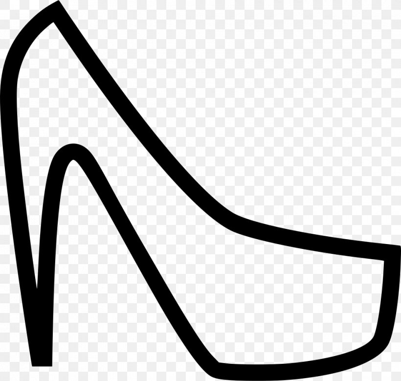 Clip Art Shoe Product Design Line, PNG, 980x932px, Shoe, Area, Black, Black And White, Black M Download Free