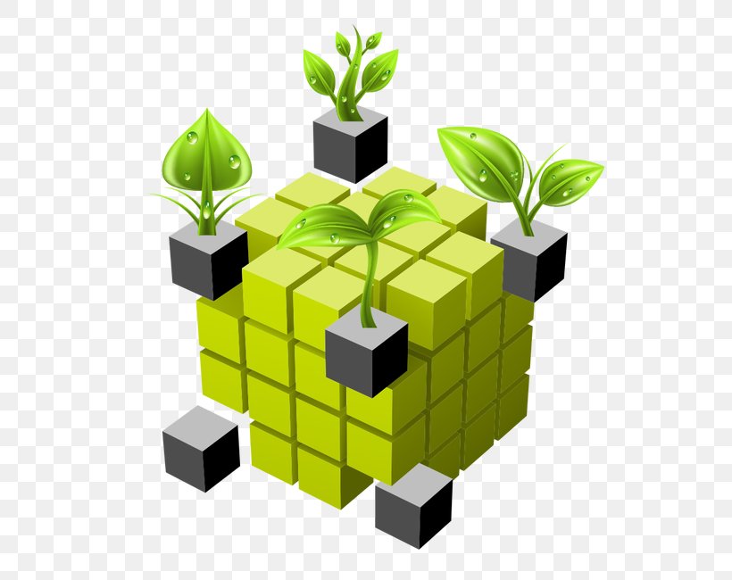 Euclidean Vector Stock Illustration Ecology Clip Art, PNG, 650x650px, Ecology, Cube, Green, Plant, Portable Document Format Download Free