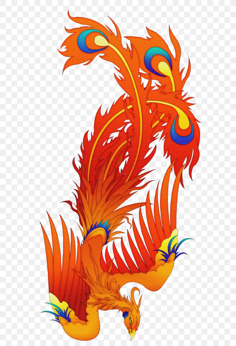 Fenghuang Phoenix Tattoo, PNG, 600x1200px, Fenghuang, Art, Beak, Chicken, Chinese Dragon Download Free