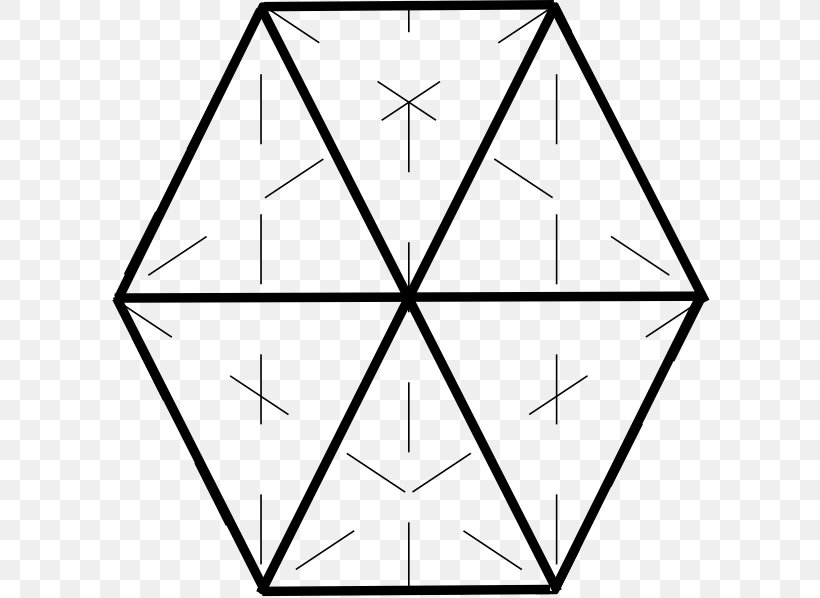 Hexagon Coloring Book Shape Mathematics, PNG, 600x598px, Hexagon, Area, Black, Black And White, Color Download Free