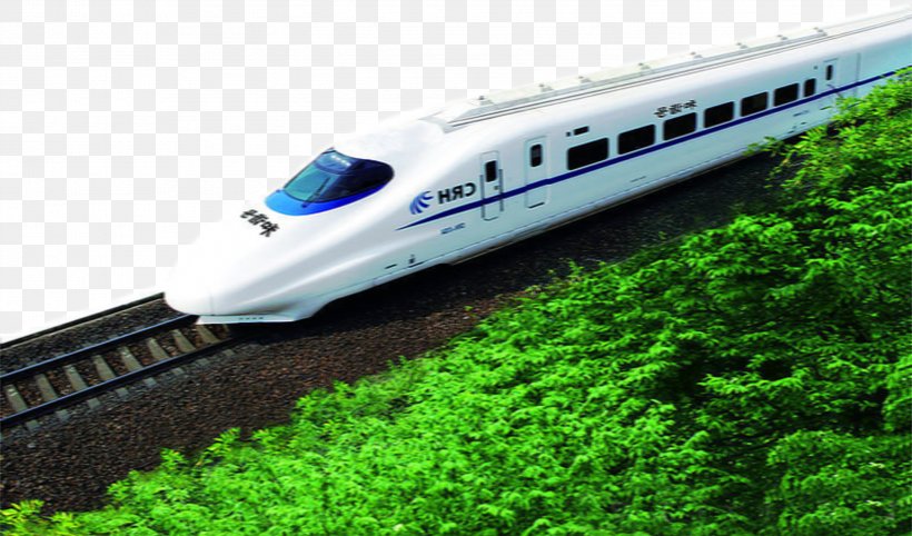 Rail Transport Train Maglev High-speed Rail, PNG, 2738x1612px, Rail Transport, Bullet Train, Chemical Element, Grass, High Speed Rail Download Free