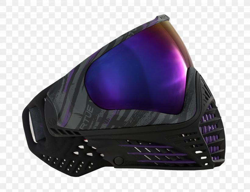 Goggles Paintball Mask Purple Light, PNG, 3720x2856px, Goggles, Amethyst, Black, Business, Clothing Download Free