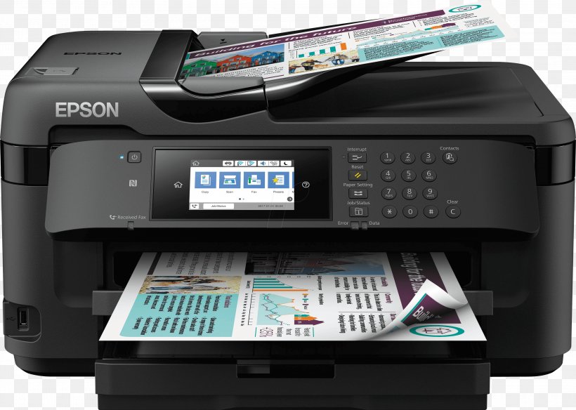 Multi-function Printer Inkjet Printing Image Scanner, PNG, 2999x2139px, Multifunction Printer, Automatic Document Feeder, Copy, Duplex Printing, Electronic Device Download Free