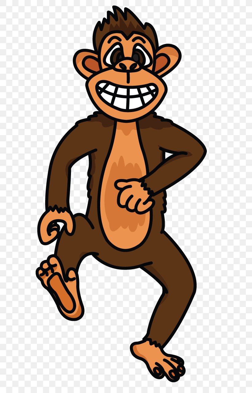 Chimpanzee Drawing Image Vector Graphics Monkey, PNG, 720x1280px, Chimpanzee, Artwork, Carnivoran, Cartoon, Drawing Download Free