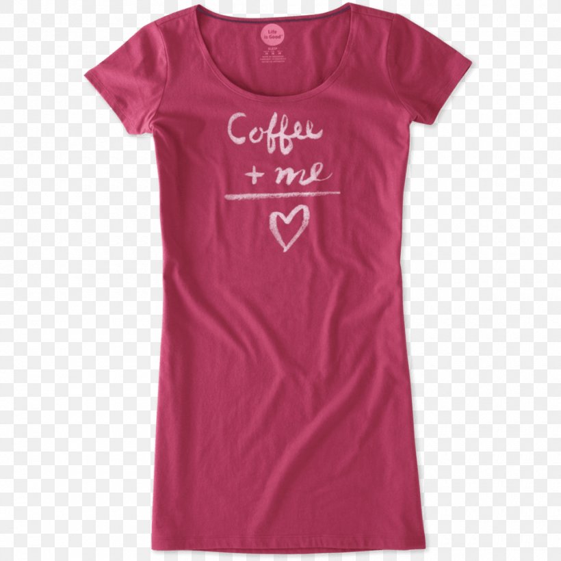 T-shirt Dress Sleeve Life Is Good Company Coffee, PNG, 960x960px, Tshirt, Active Shirt, Clothing, Coffee, Day Dress Download Free