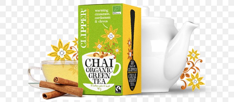 Masala Chai Green Tea Organic Food Clipper Tea, PNG, 748x356px, Masala Chai, Banana Family, Brand, Cinnamon, Clipper Tea Download Free