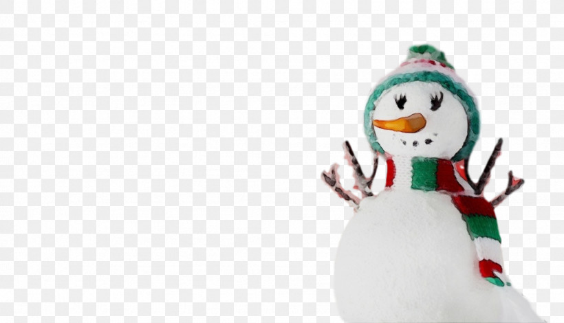 Snowman, PNG, 1024x588px, Watercolor, Flightless Bird, Paint, Smile, Snow Download Free