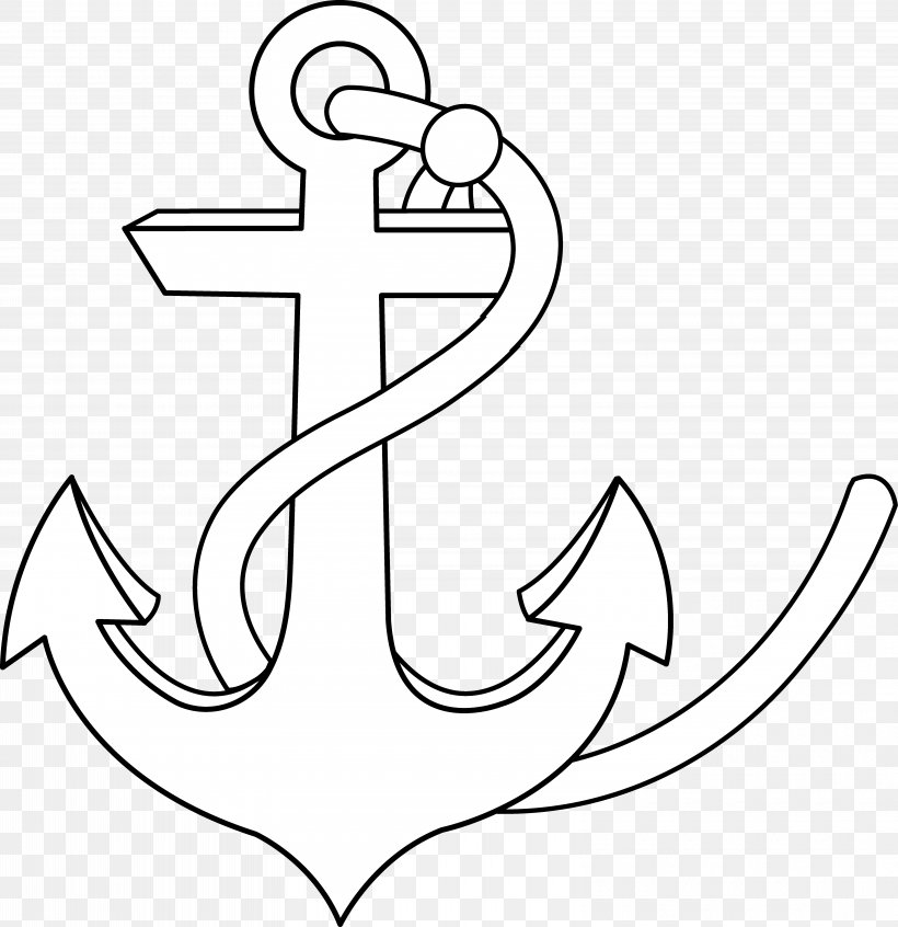 Anchor Royalty-free Clip Art, PNG, 6320x6526px, Anchor, Area, Art, Black And White, Drawing Download Free