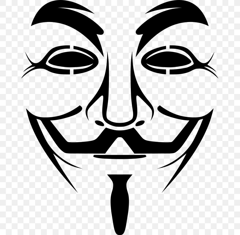 Guy Fawkes Mask Anonymous Clip Art, PNG, 675x800px, Guy Fawkes Mask, Anonymous, Art, Artwork, Black And White Download Free