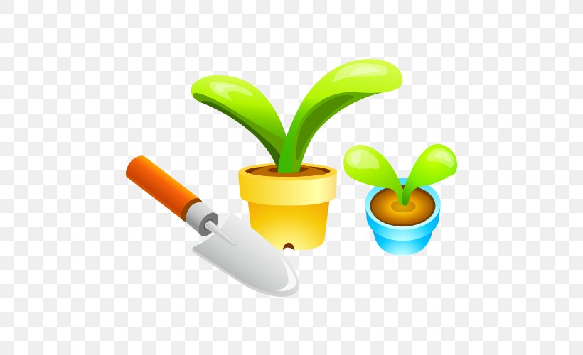 Plant Download, PNG, 500x500px, Plant, Cartoon, Flat Design, Flower, Flowerpot Download Free