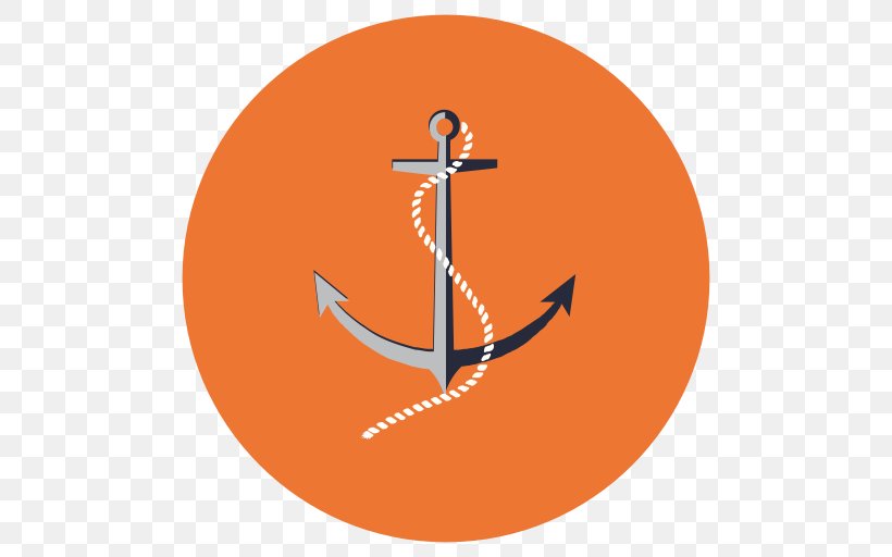 Boat Iconfinder Anchor, PNG, 512x512px, Boat, Anchor, Blog, Logo, Orange Download Free