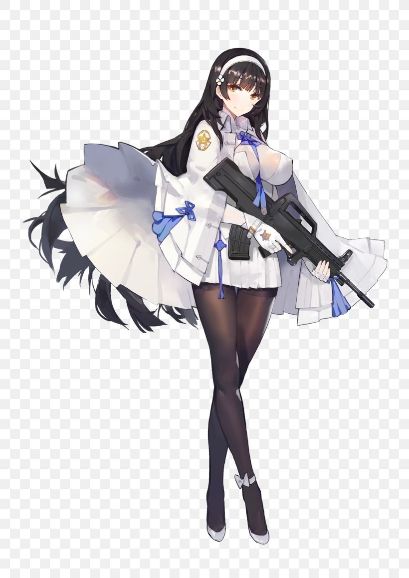 Girls' Frontline QBZ-95 Firearm Cosplay Game, PNG, 811x1159px, Watercolor, Cartoon, Flower, Frame, Heart Download Free