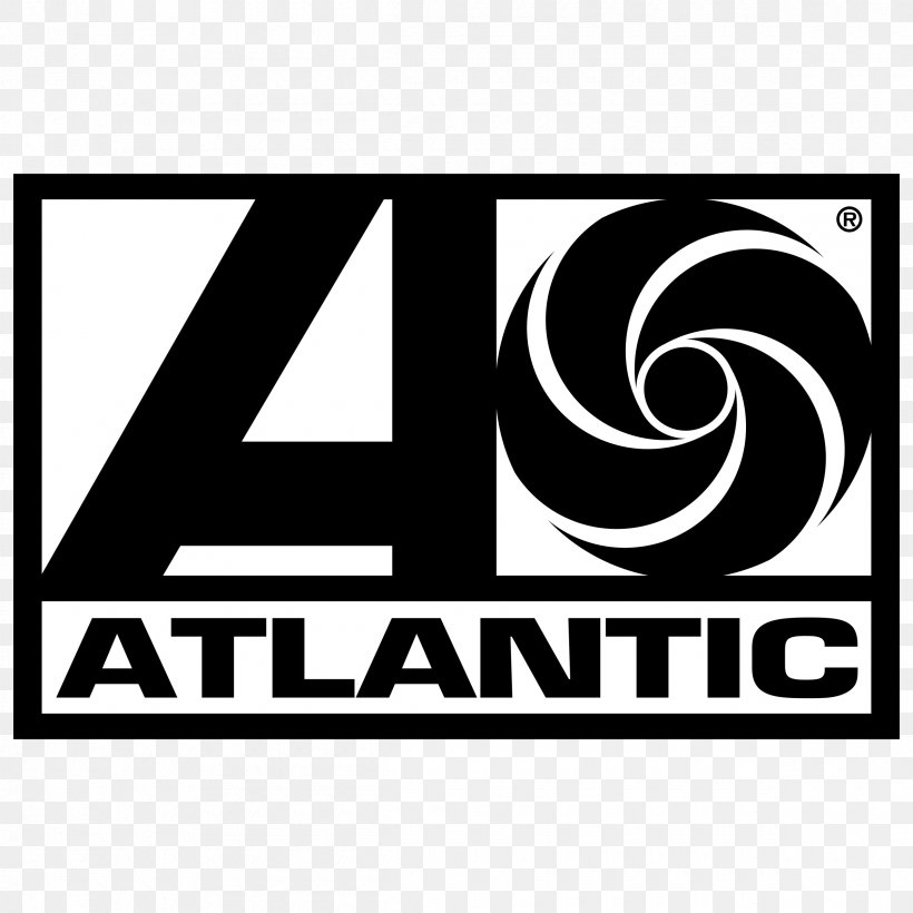 Logo Atlantic Records Vector Graphics Brand GIF, PNG, 2400x2400px, Logo, Area, Atlantic, Atlantic Records, Black Download Free