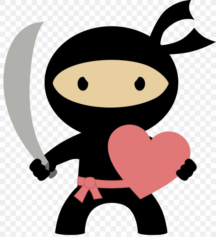 Ninja Clip Art, PNG, 1455x1600px, Watercolor, Cartoon, Flower, Frame, Heart Download Free