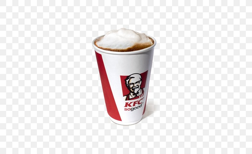 KFC Latte Caffè Americano French Fries Hamburger, PNG, 500x500px, Kfc, Burger King, Cafe, Calorie, Cappuccino Download Free