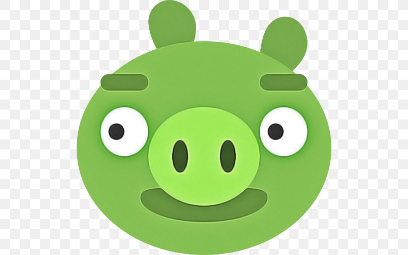 Angry Birds, PNG, 512x512px, Green, Angry Birds, Cartoon, Circle, Smile Download Free