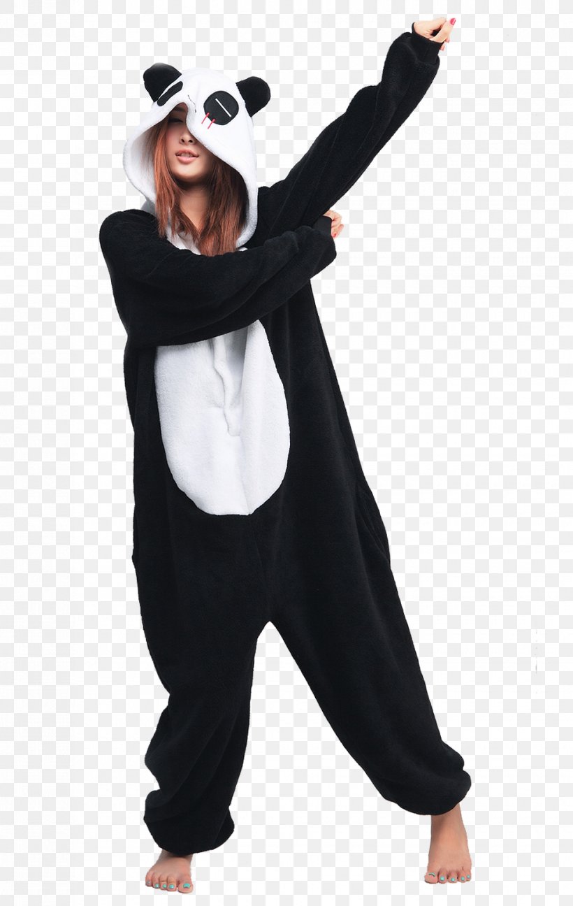 Bear Giant Panda Slipper Pajamas Kigurumi, PNG, 980x1549px, Bear, Clothing, Cosplay, Costume, Disguise Download Free