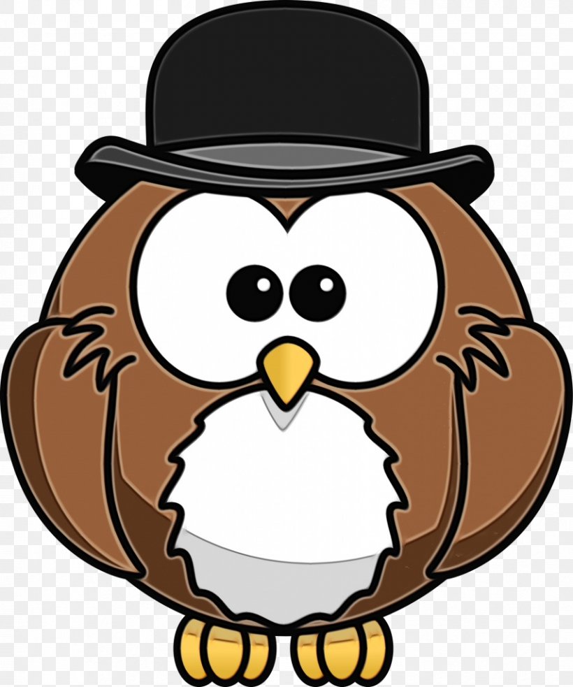 Funny Bird, PNG, 854x1024px, Watercolor, Animal, Bird, Bowler Hat, Brown Download Free