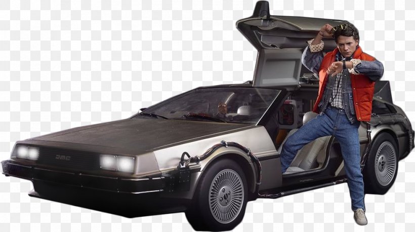 Marty McFly DeLorean DMC-12 Dr. Emmett Brown DeLorean Time Machine Back To The Future, PNG, 979x548px, Marty Mcfly, Action Toy Figures, Automotive Design, Automotive Exterior, Back To The Future Download Free