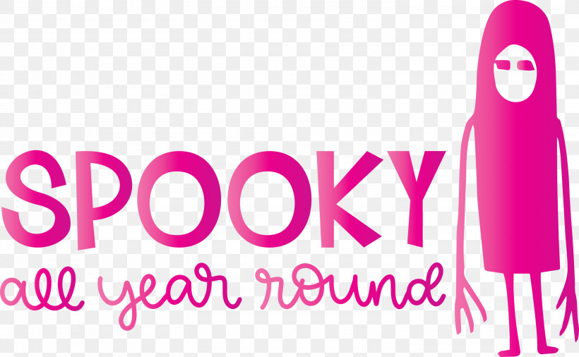 Spooky Halloween, PNG, 3000x1853px, Spooky, Halloween, Happiness, Logo, Meter Download Free