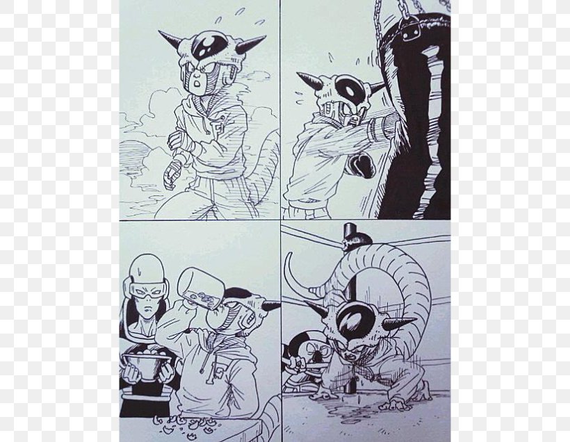 Frieza Goku Trunks Vegeta Beerus, PNG, 636x636px, Frieza, Art, Artwork, Beerus, Black And White Download Free