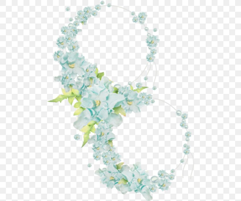 Necklace Floral Design Lei Artificial Flower Turquoise, PNG, 500x685px, Necklace, Artificial Flower, Blue, Body Jewellery, Body Jewelry Download Free