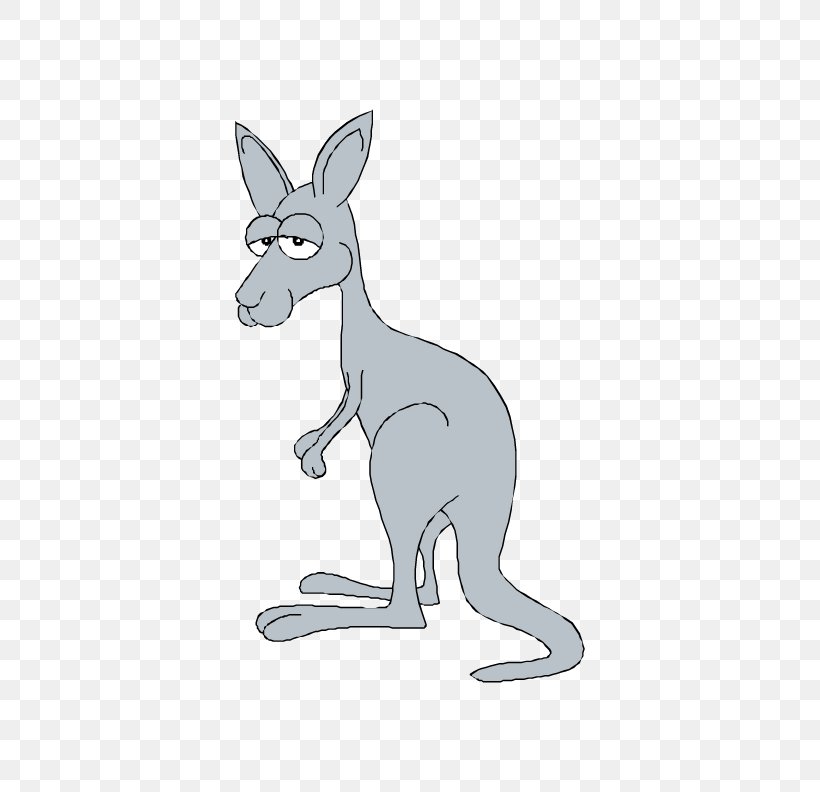 Kangaroo Macropodidae Cartoon, PNG, 612x792px, Kangaroo, Blue, Cartoon, Color, Dog Like Mammal Download Free