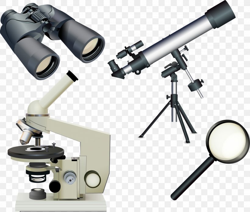 Microscope Telescope Magnifying Glass Euclidean Vector, PNG, 2126x1803px, Microscope, Astronomy, Bacteria, Camera Accessory, Magnifying Glass Download Free