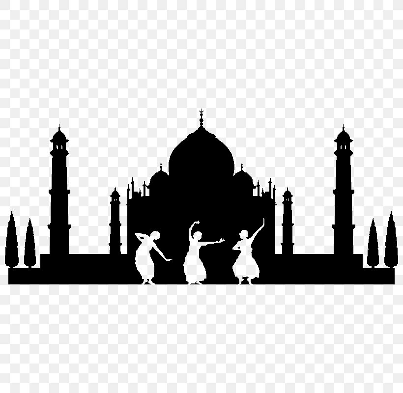 Taj Mahal Sticker Wall Decal Paper, PNG, 800x800px, Taj Mahal, Agra, Arch, Black And White, Building Download Free