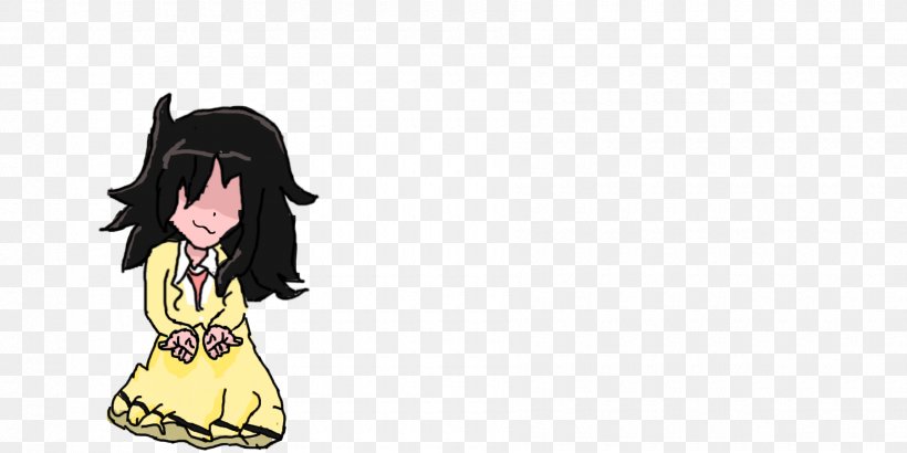Black Hair Cartoon Long Hair Female, PNG, 1800x900px, Watercolor, Cartoon, Flower, Frame, Heart Download Free