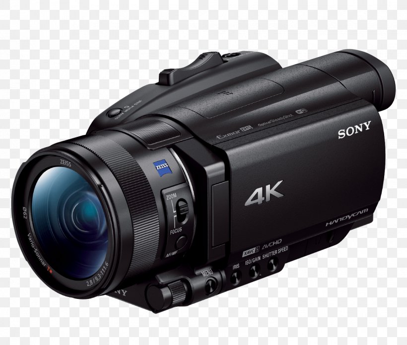 Sony FDR-AX700 4K Camcorder High-dynamic-range Imaging Video Cameras Sony Handycam FDR-AX700, PNG, 1445x1228px, 4k Resolution, Highdynamicrange Imaging, Camcorder, Camera, Camera Lens Download Free