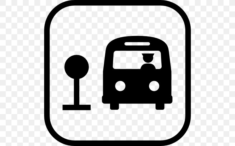 Bus Stop, PNG, 512x512px, Car, Area, Black And White, Campervans, Caravan Download Free