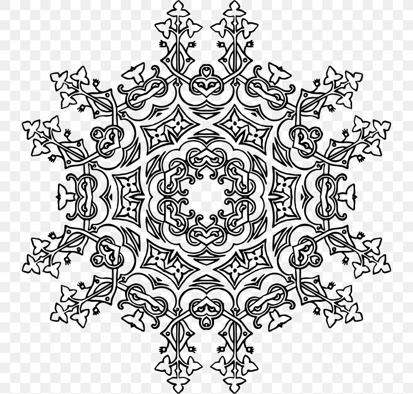 Black And White Geometry, PNG, 734x782px, Black And White, Area, Art, Black, Flora Download Free