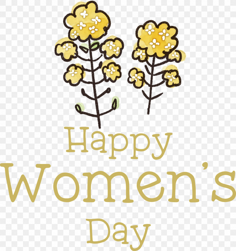 Happy Womens Day Womens Day, PNG, 2812x3000px, Happy Womens Day, Cut Flowers, Floral Design, Flower, Line Download Free