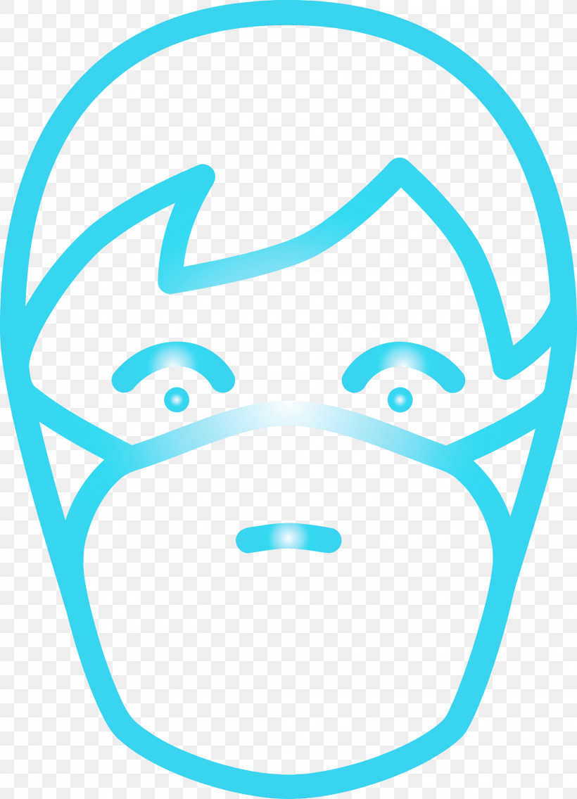 Face Head Line Art Smile Circle, PNG, 2164x3000px, Man With Medical Mask, Circle, Corona Virus Disease, Face, Head Download Free