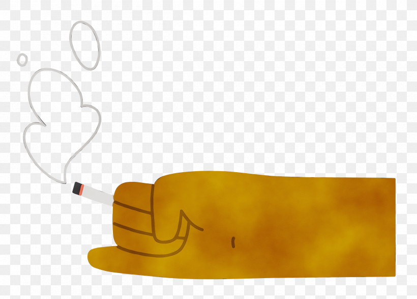 Yellow Line Font Meter Material, PNG, 2500x1792px, Hand Holding Cigarette, Cigarette, Geometry, Hand, Line Download Free
