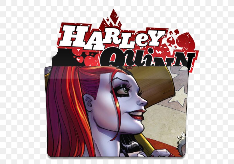 Harley Quinn Joker Batman: The Killing Joke, PNG, 576x576px, Watercolor, Cartoon, Flower, Frame, Heart Download Free