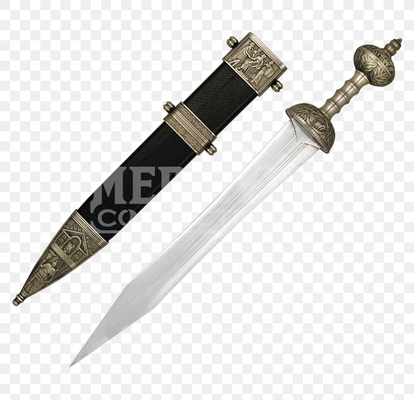 Ancient Rome Gladius Sword Knife Gladiator, PNG, 792x792px, Ancient Rome, Blade, Bowie Knife, Butterfly Sword, Cold Weapon Download Free