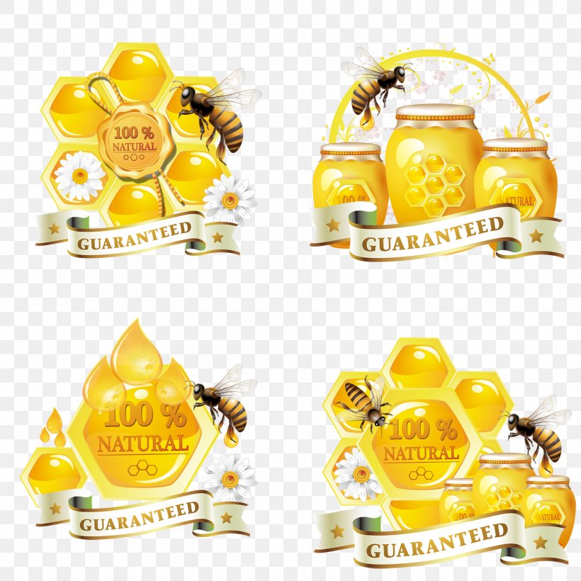 Honey Bee Honey Bee Honeycomb, PNG, 1417x1417px, Bee, Animation, Beehive, Food, Honey Download Free