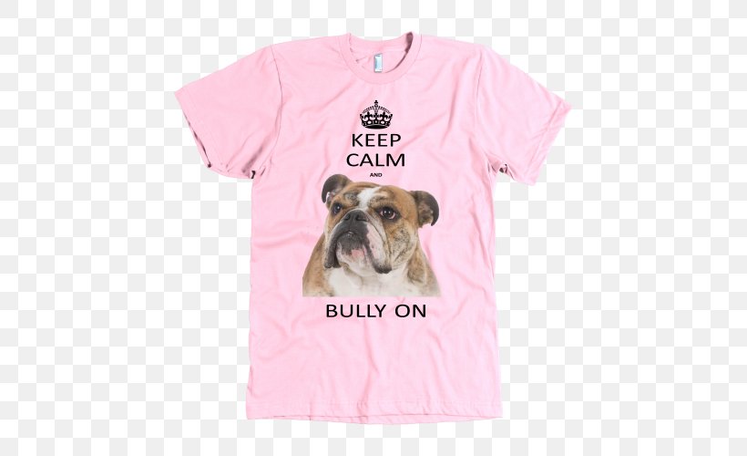 Bulldog T-shirt American Bully Hoodie Puppy, PNG, 500x500px, Bulldog, American Bully, Carnivoran, Clothing, Cuff Download Free
